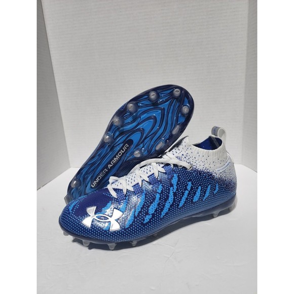 Under Armour Other - New Under Armour Spotlight Lux MC Blue Football Cleats 3022654-400 Mens Size 8.5